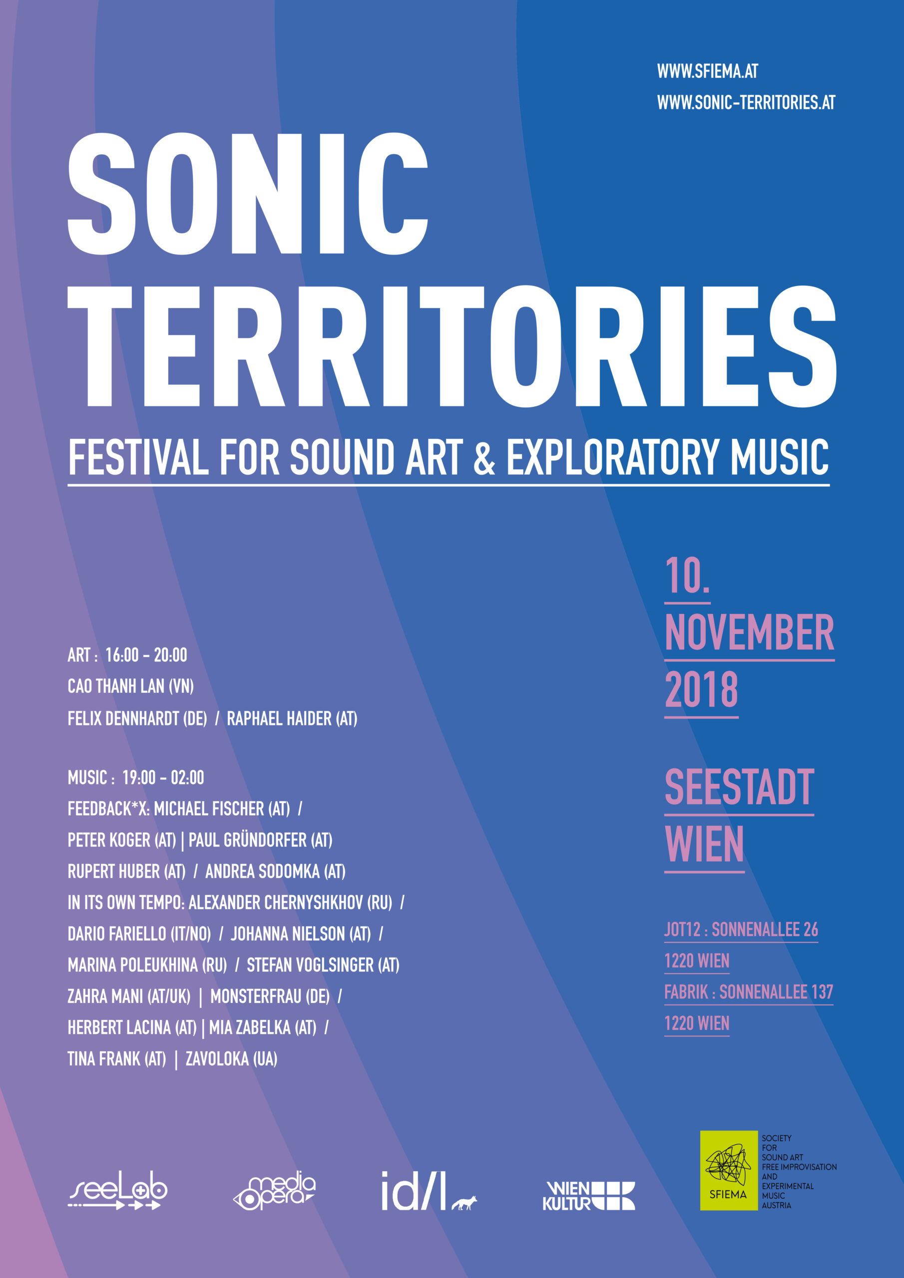 Sonic Territories Festival 2018 poster