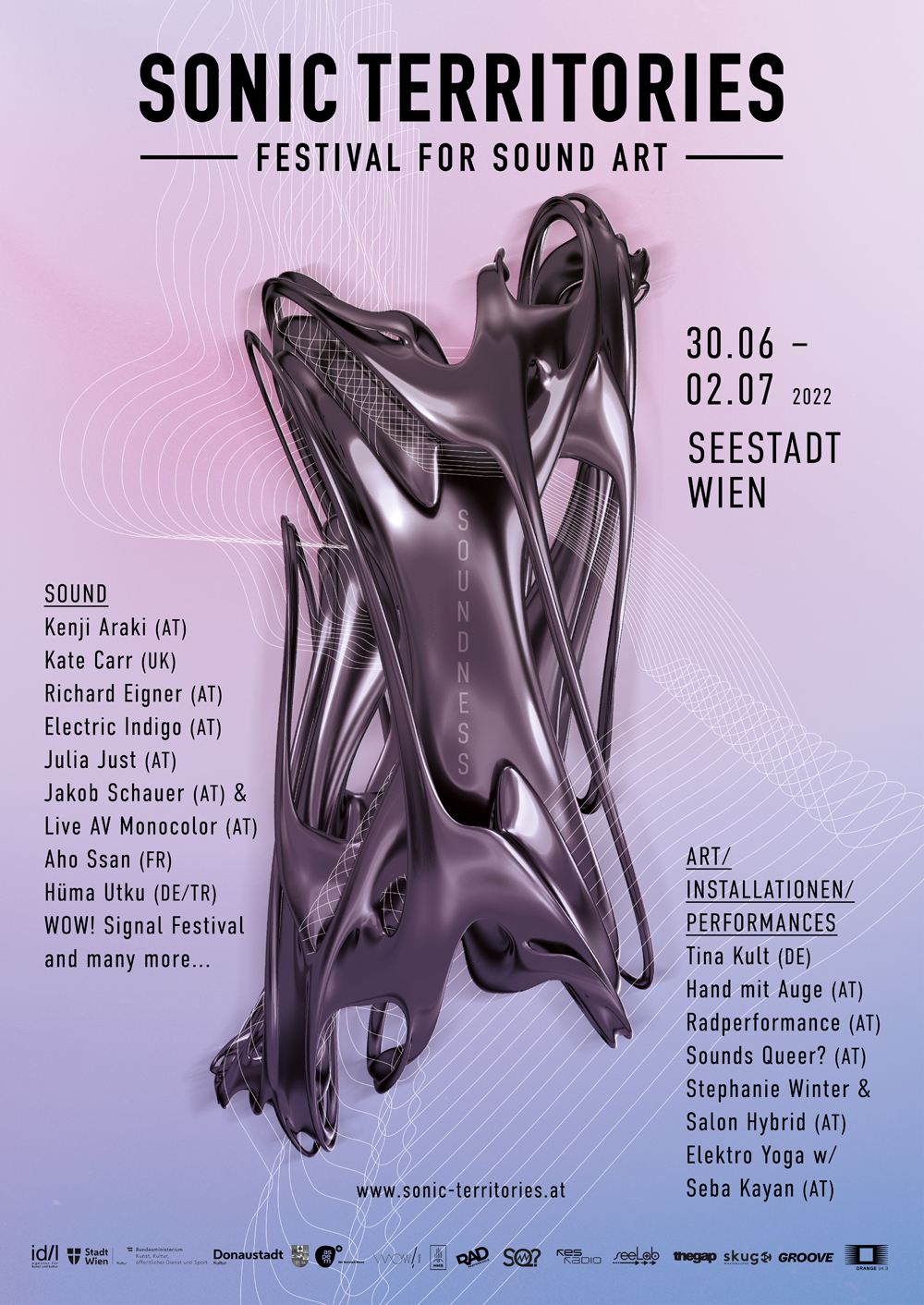 Sonic Territories Festival 2022 poster